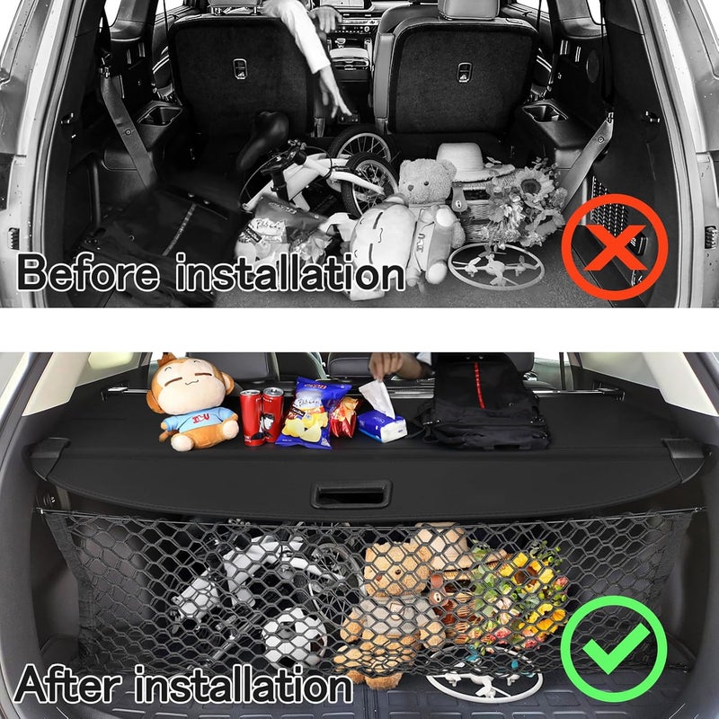 Sze Cargo Cover for Kia Sorento 2021-2024 2025 Retractable Trunk Cover Black Rear Trunk Security Cover Shielding Shade Waterproof-New Upgrade - Image 5
